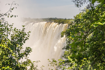 The Victoria Falls is the largest waterfall in the world and is a world heritage landmark