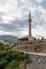 The Old Bridge with river Neretva. 