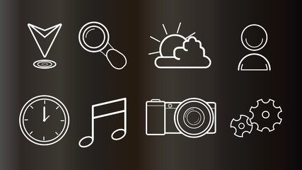 vector illustration icons for web and mobile design