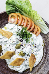 laban yoghurt cucumber middle eastern lebanese dip snack food