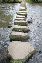 Fototapeta premium Stepping Stones, Lealholm, North York Moors, Yorkshire