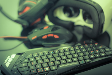 Virtual reality gaming controllers