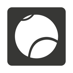 tennis sport equipment isolated icon