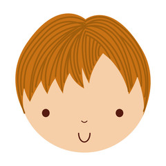 little cute boy isolated icon