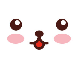 face emoticon cute square icon