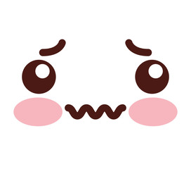 face emoticon cute square icon