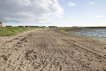 Beach on Holy Island Village, Lindisfarne; Northumberland