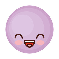 face emoticon cute circle icon