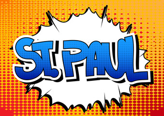 St. Paul - Comic book style word.