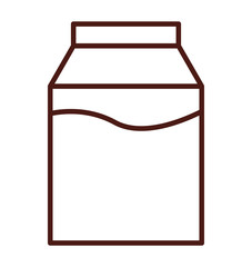 milk box isolated icon