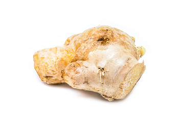 fresh ginger isolated on white background