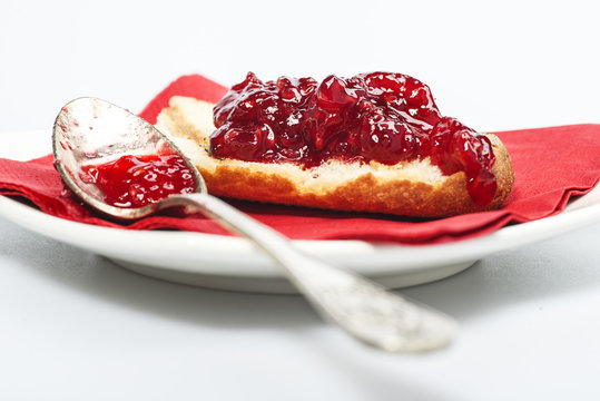 Strawberry Jam In A Spoon