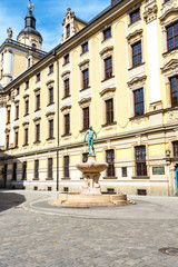 University of Wrocław Fechterbrunnen of Hugo Lederer in Poland