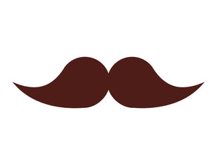 mustache hipster style isolated icon