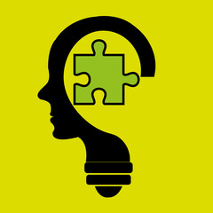 silhouette idea creativity icon vector illustration design