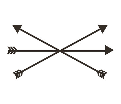 arrows drawing isolated icon