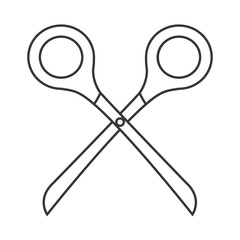 scissor tool isolated icon