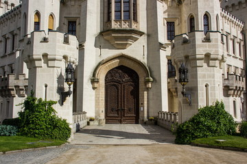 Fototapeta na wymiar Castle Hluboka nad Vltavou, Czech Republic.