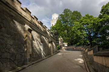 Fototapeta na wymiar Castle Hluboka nad Vltavou, Czech Republic.