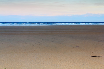 Early morning view over the beach at Polzeath