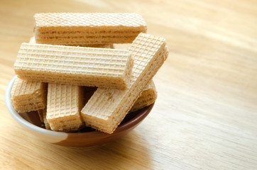 Vanilla Milk Wafer Is Easy Snack for Relaxing Time.