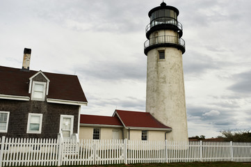 Highland Lighthouse at Cape Cod, built in 1797