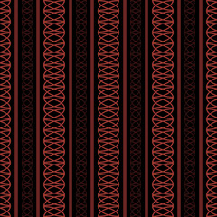 Seamless pattern of vertical stripes and roundish elements