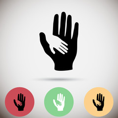 Helping hands  icon