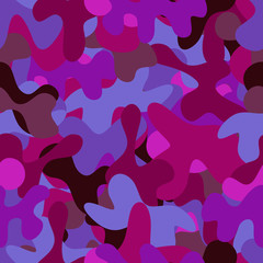 abstract vector chaotic spotted seamless pattern