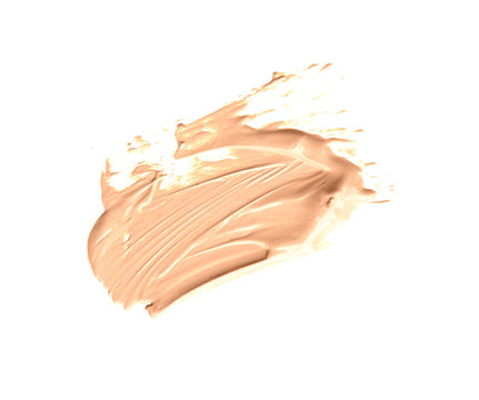 close up of a make up powder on white background