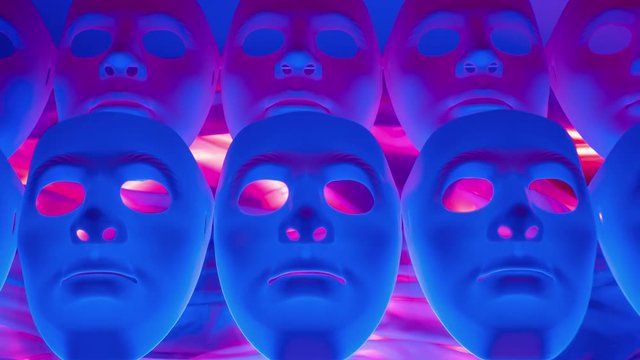 Scary psycho masks team