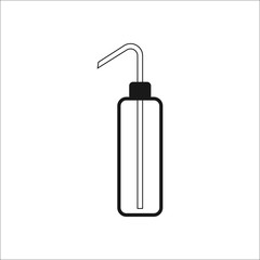 Wash bottle sign simple icon on background