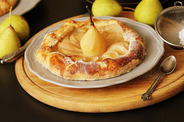 fresh pear galette