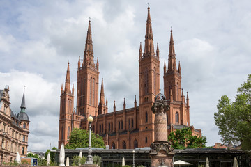 Fototapeta premium Marktkirche in Wiesbaden, Hessen