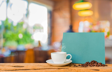 Coffee shop blur background with bokeh image
