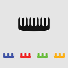 Comb vector icon. For web and mobile. Flat style.