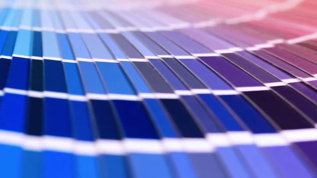 Colour swatches book. Rainbow sample colors catalogue.