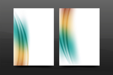 Naklejka premium A4 size annual report business flyer cover