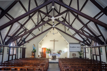 Altar in Notre Dam Auxilliatrice, Cap Malheureux, Mauritius