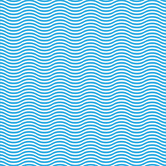Blue Wavy Lines Pattern - Background Design