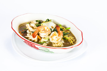 white noodle gravy sauce