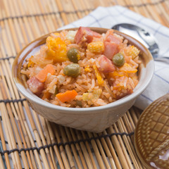 Fried rice in cup