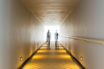  corridor and light at destination