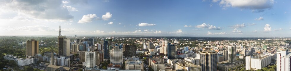 Fototapeta na wymiar Nairobi Center Panorama, Kenya