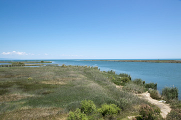 Fototapeta na wymiar Ebro river mouth