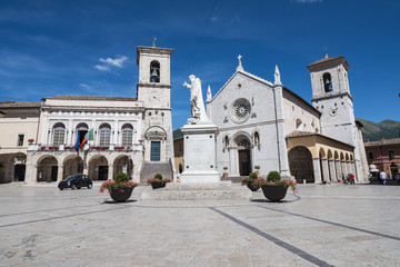 Fototapeta na wymiar Piazza di Norcia