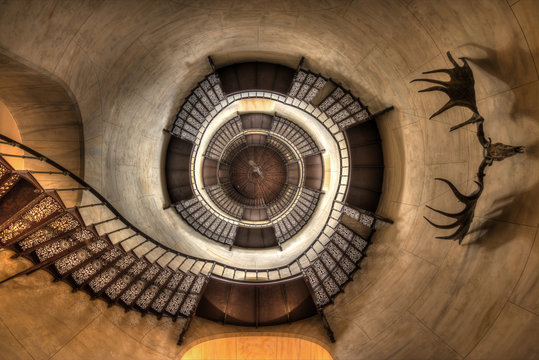Treppenaufgang Turm Jagdschloss