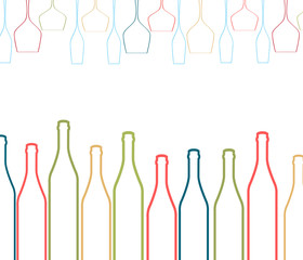 Alcoholic Bottles Background
