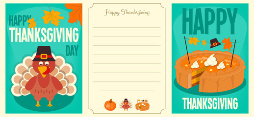 Thanksgiving Cards Set