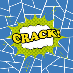 Crack comic cartoon